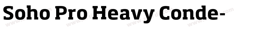 Soho Pro Heavy Conde字体转换